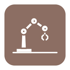 Industrial Robot icon vector image. Can be used for Manufacturing.