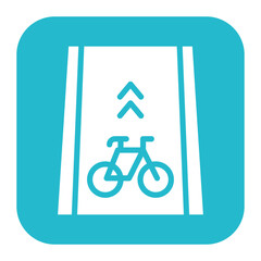 Bike Lane icon vector image. Can be used for Battery and Power.