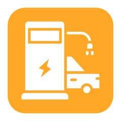 Charging Station icon vector image. Can be used for Battery and Power.