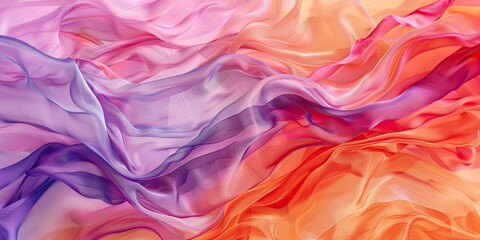Translucent waves with bright gradients permeate the abstract space captured in high resolution.