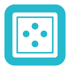 Button icon vector image. Can be used for Art and Craft Supplies.