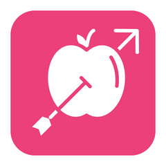 Apple icon vector image. Can be used for Archery.