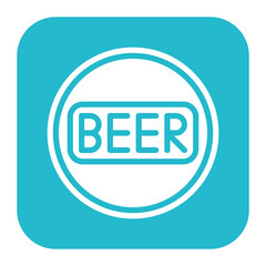 Beer Sign icon vector image. Can be used for Oktoberfest.