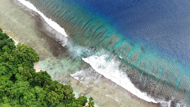 Reef break on Buka island.