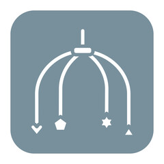 Hanging Toy icon vector image. Can be used for Baby Shower.