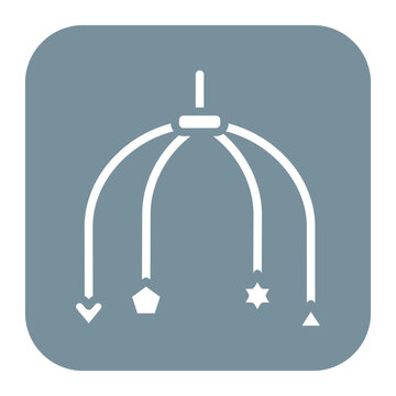 recommend clip art: Hanging Toy icon vector image. Can be used for Baby Shower.