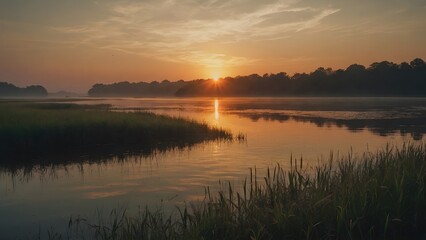 Obraz premium A beatifully faded warm landscape