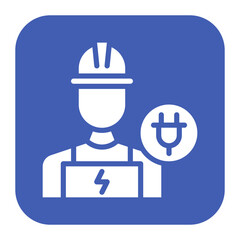 Electrician icon vector image. Can be used for Diversity.