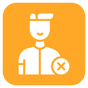 Disqualified icon vector image. Can be used for Volleyball.