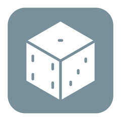 Dice icon vector image. Can be used for Casino.
