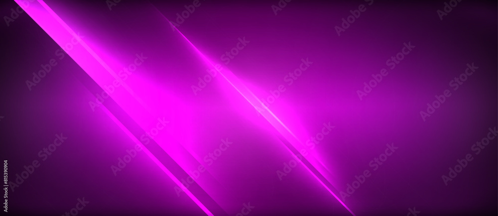 Poster a neon purple light beam illuminates a dark purple backdrop, creating a vibrant visual effect with e