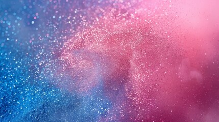 Obraz premium Gender Reveal Celebration Blue and Pink Party for Boy or Girl, Happy Baby Shower Announcement with Cute Illustration and attributes. Great as invitation card design template