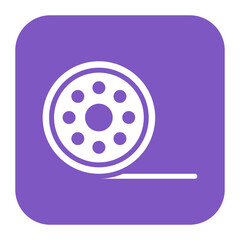 Film Reel icon vector image. Can be used for Retro.