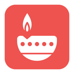 Oil Lamp icon vector image. Can be used for Retro.