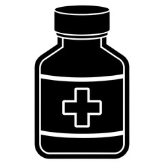 Fototapeta premium medicine bottle icon