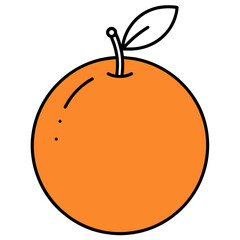 orange vector art silhouette illustration