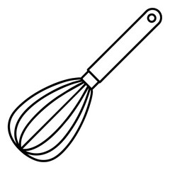 Whisk vector icon silhouette illustration line art