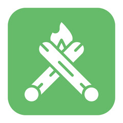Campfire icon vector image. Can be used for Trekking.