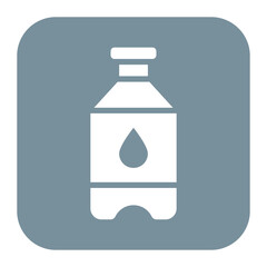 Water Bottle icon vector image. Can be used for Trekking.