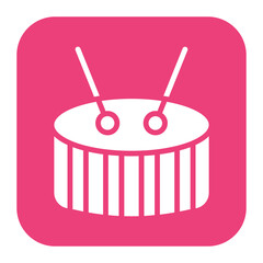 Drum icon vector image. Can be used for Carnival.