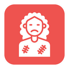 Beggar icon vector image. Can be used for Homeless.