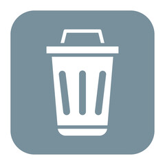 Trash icon vector image. Can be used for Homeless.