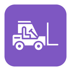 Forklift icon vector image. Can be used for Supply Chain.
