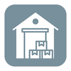Warehouse icon vector image. Can be used for Supply Chain.