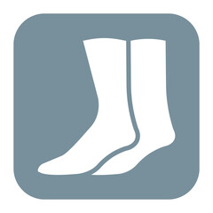Ski Socks icon vector image. Can be used for Ski Resort.