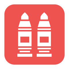 Bullets icon vector image. Can be used for Shooting.