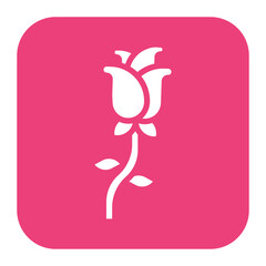 Rose icon vector image. Can be used for Fairytale.