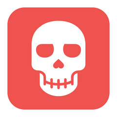 Skull icon vector image. Can be used for Fairytale.