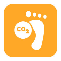 Carbon Footprint icon vector image. Can be used for Global Warming.