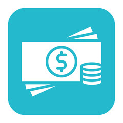 Cash icon vector image. Can be used for Crisis Mangement.