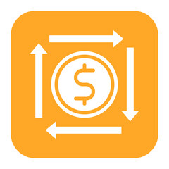 Obraz premium Cash Flow icon vector image. Can be used for Crisis Mangement.