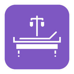 Hospital Bed icon vector image. Can be used for Nursing.