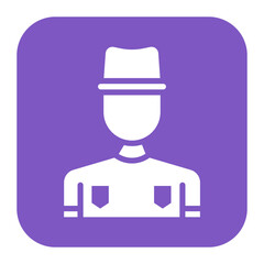 Park Ranger Male icon vector image. Can be used for Public Services.