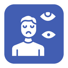 Paranoia icon vector image. Can be used for Addiction.
