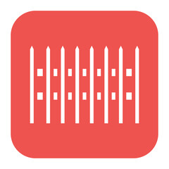 Fence icon vector image. Can be used for Agriculture.