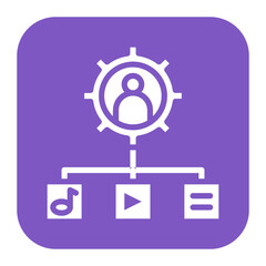 Obraz premium User Generated content icon vector image. Can be used for Video Blog.