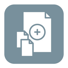 Add File icon vector image. Can be used for Documents And Files.