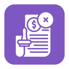Agreement Delete icon vector image. Can be used for Documents And Files.
