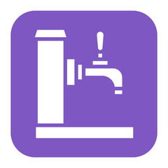 Beer Tap icon vector image. Can be used for Bar.