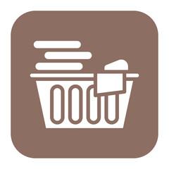 Laundry Basket icon vector image. Can be used for Laundry.