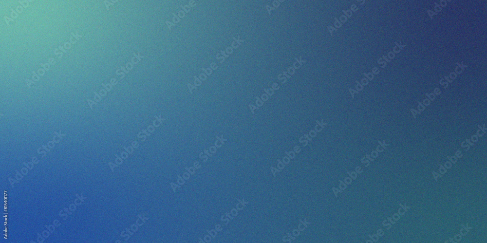 Poster Abstract blue purple green color gradient background. Iridescent grainy grunge texture with with heavy noise and gradient. Cobalt sapphire blue color gradient blurred backdrop.