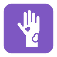 Eczema icon vector image. Can be used for Dermatology.