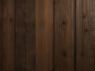 Naklejka premium Rough brown wooden plank wall background with a natural grain texture