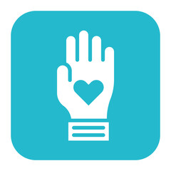 Obraz premium Charity icon vector image. Can be used for Human Rights.