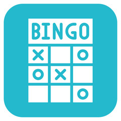 Bingo icon vector image. Can be used for Nursing Home.