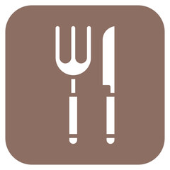 Fototapeta premium Cutlery icon vector image. Can be used for Nursing Home.